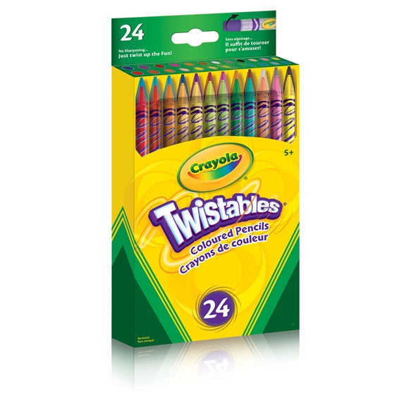 Twistables Coloured Pencils 24 Pack