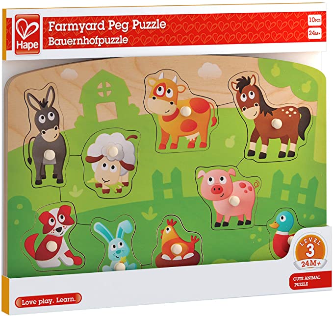 Hape Farmyard Peg Puzzle