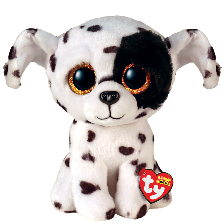 Ty Beanie Boos Luther the Spotted Dalmatian Plush 6"