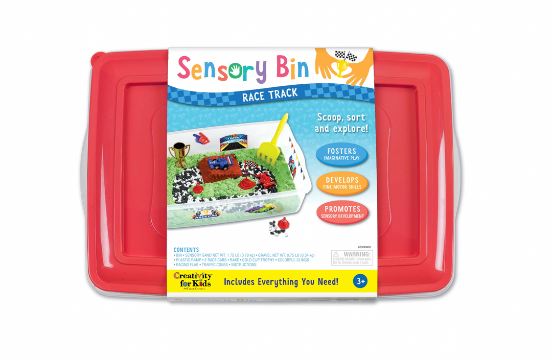 Sensory Bin Race Track