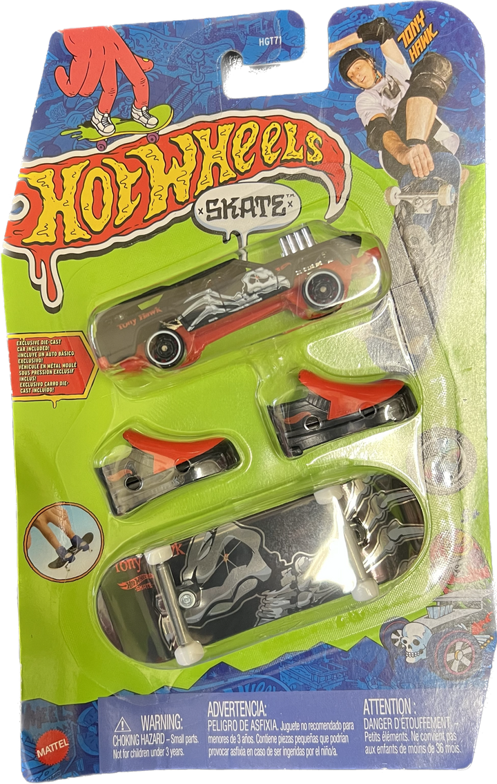 Hot Wheels Skate Fingerboard & Skate Shoes with Matching Car Assorted