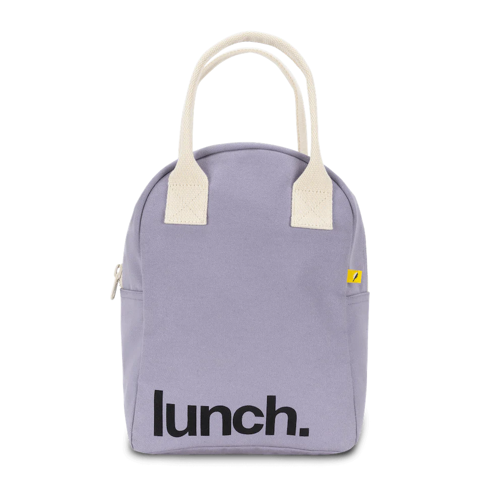 Fluf Lavender Zipper Lunch Bag