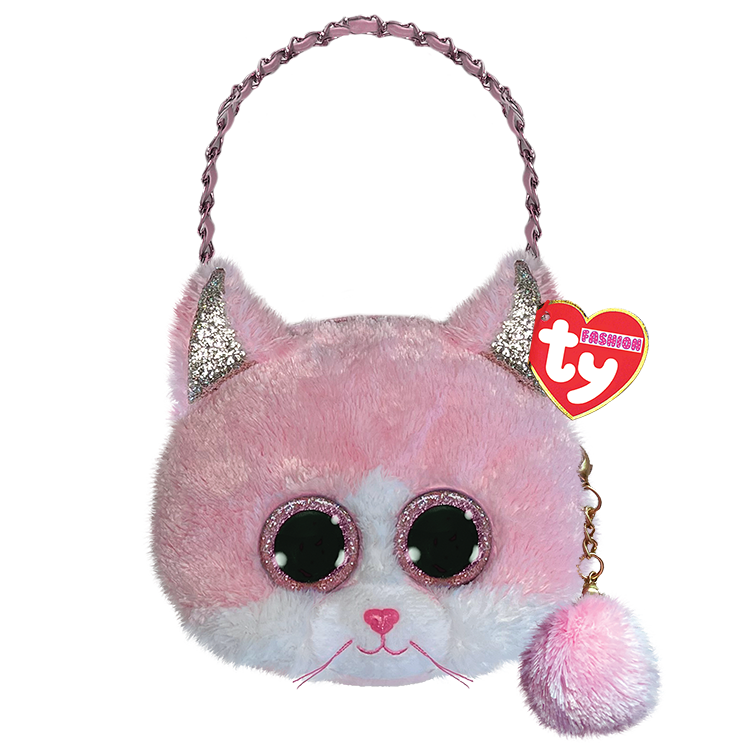 Ty Fashion Fiona the Pink Cat Mini Purse