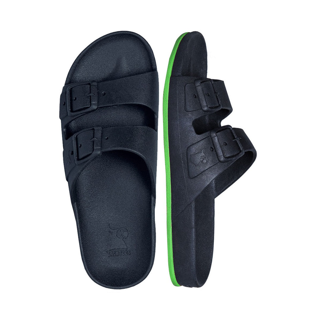 Cacatoes Brasilia - Navy Green Fluo Scented Sandals - Baby FINAL SALE