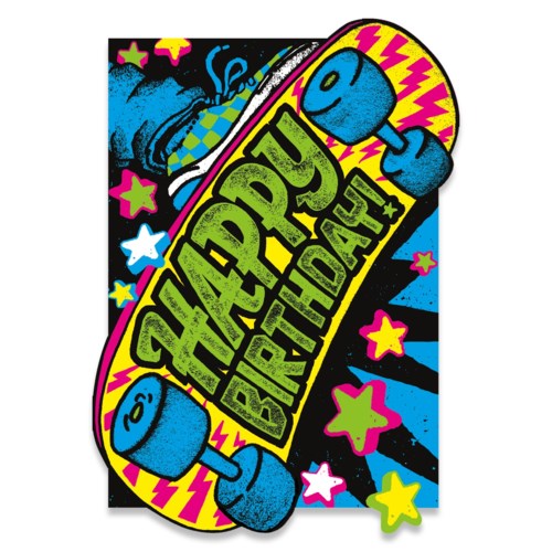 Skateboard Happy Birthday Card