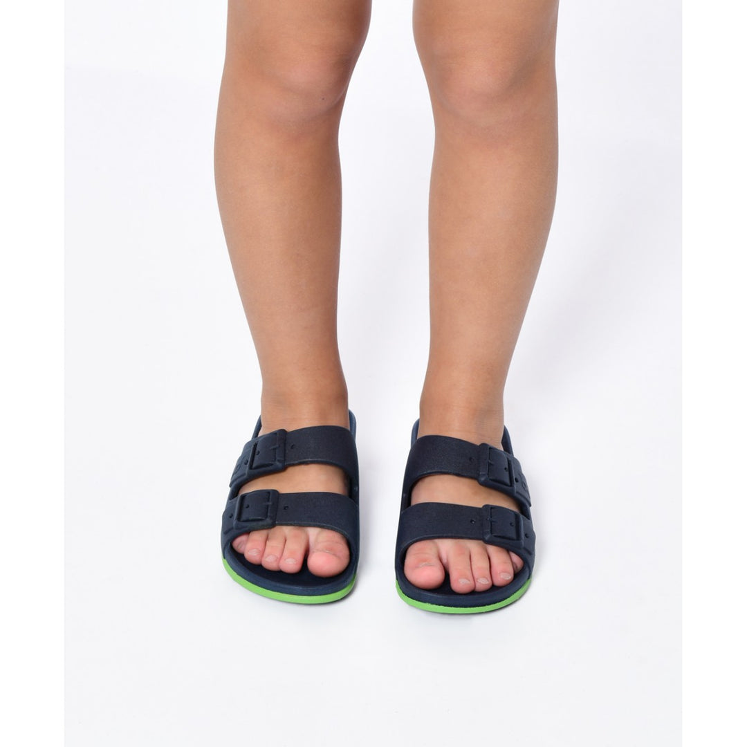 Cacatoes Brasilia - Navy Green Fluo Scented Sandals - Baby FINAL SALE